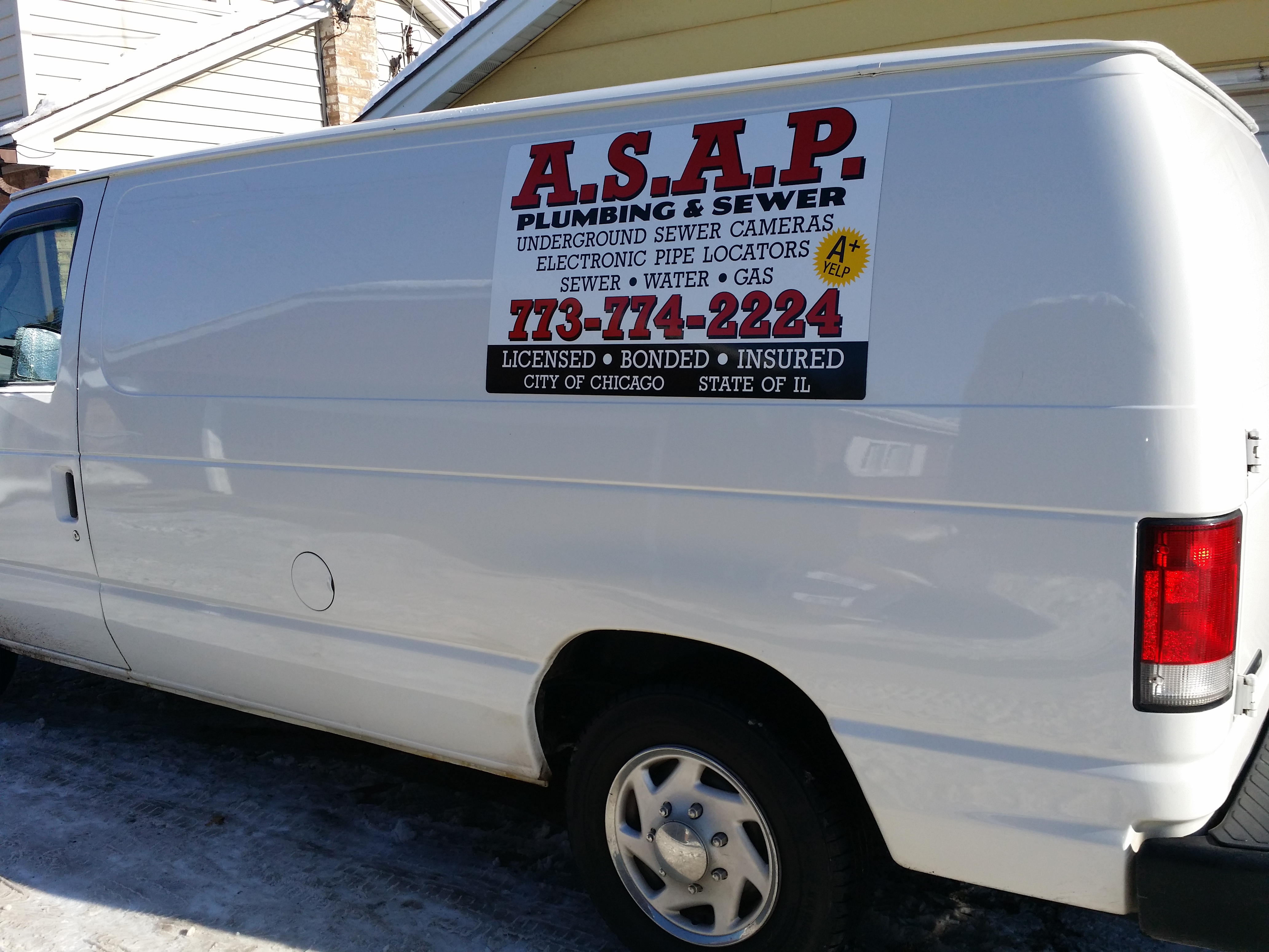ASAP Plumbing Service Truck